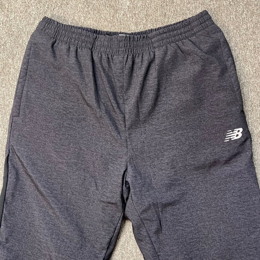 New Balance Mens Large Charcoal Heather Grey Athletic Training Track Pants 000